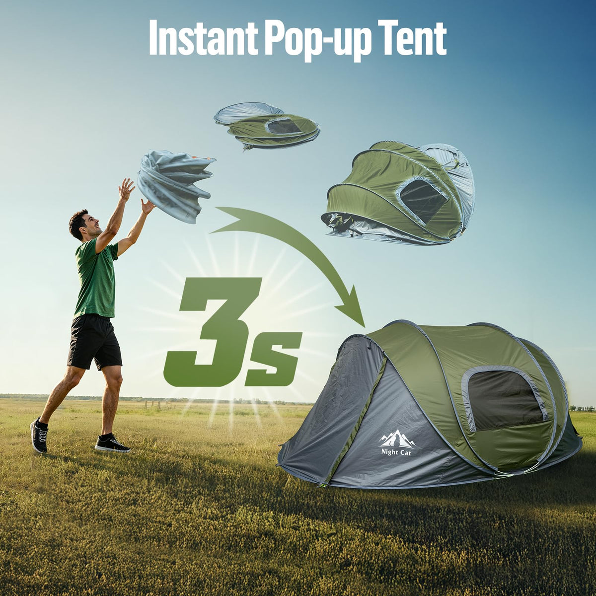 Alpine Vibe Polyester Outdoor Camping Tent