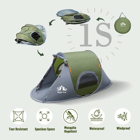 Alpine Vibe Polyester Outdoor Camping Tent